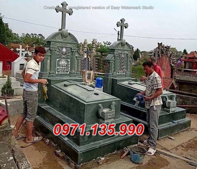 Hải Phòng Mẫu mộ đá cao cấp công giáo đẹp bán tại Hải Phòng - Lăng mộ đạo-image-3