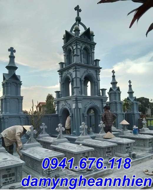 Quảng Ninh Mẫu nghĩa trang mộ đá công giáo đẹp bán tại Quảng Ninh - Lăng mộ đạo-image-2
