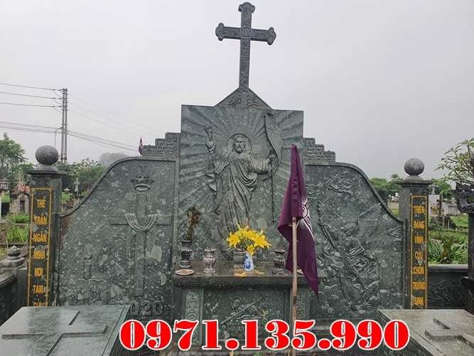Quảng Ninh Mẫu mộ đá bố mẹ công giáo đẹp bán tại Quảng Ninh - Lăng mộ đạo-image-5