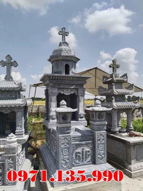 Hải Phòng Mẫu lăng mộ đá gia tộc công giáo đẹp bán tại Hải Phòng - Lăng mộ đạo-image-5