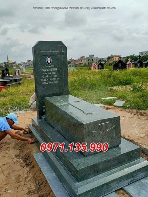 Hải Phòng Mẫu mộ đá bố mẹ công giáo đẹp bán tại Hải Phòng - Lăng mộ đạo-image-2
