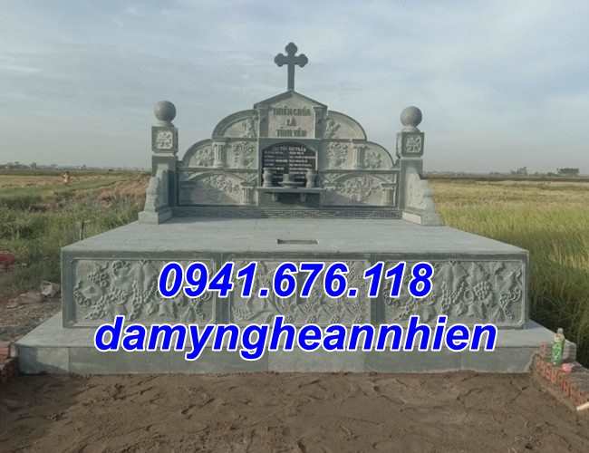 Hải Phòng Mẫu mộ đá công giáo đơn giản đẹp bán tại Hải Phòng - Lăng mộ đạo-image-3