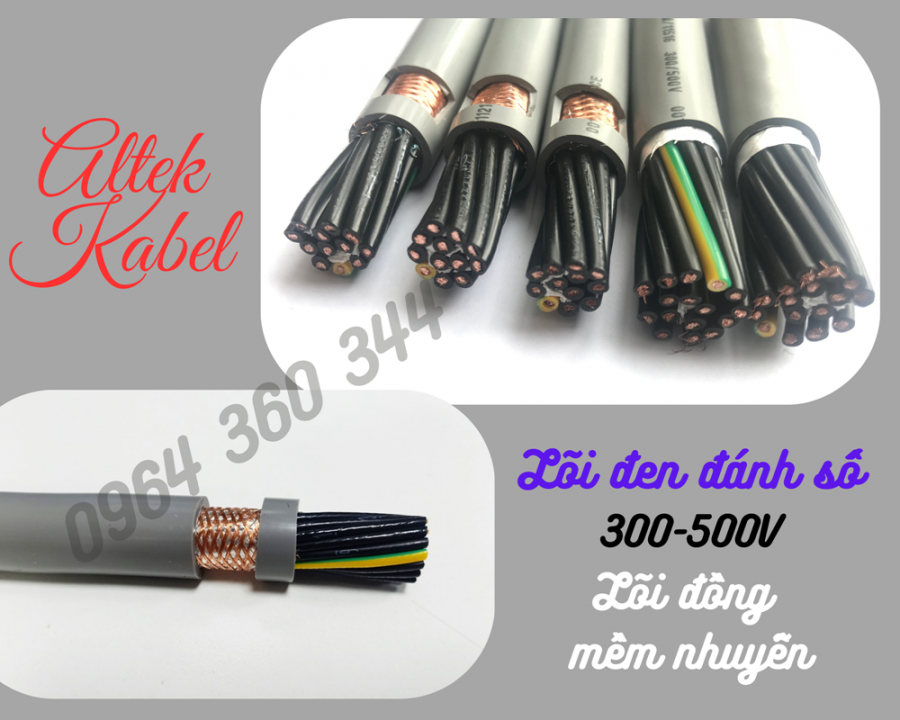 Cáp điều khiển lưới đồng đan 12x0.5, 12x0.75, 12x1.0, 12x1.5 Altek Kabel-image-3