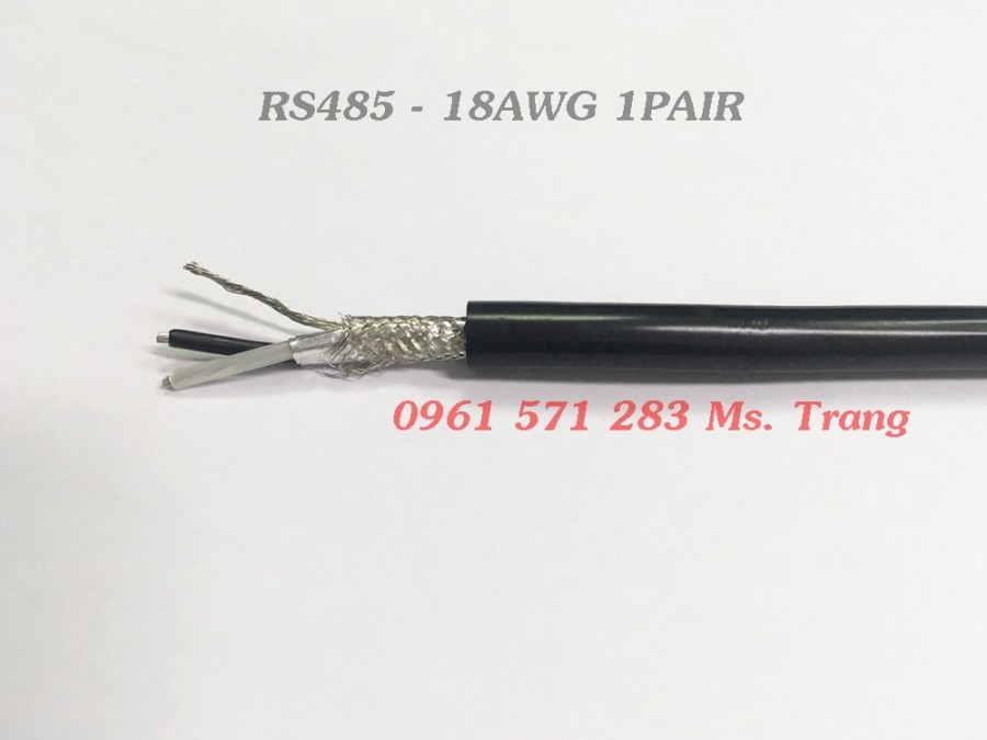 Cáp truyền thông RS485 2 lõi vặn xoắn bọc chống nhiễu-image-3