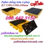 Pallet nhựa chống tràn dầu - hóa chất 4 phuy - KT 1300x1300x300mm giá rẻ