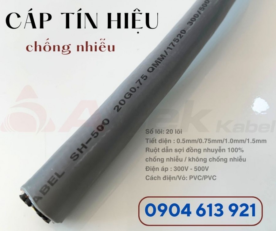 Cáp điều khiển 20 lõi 0.75mm Altek Kabel chống nhiễu-image-3