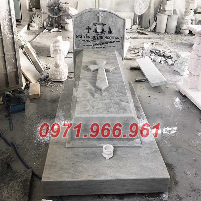 mẫu mộ đá đôi đựng tro cốt đẹp bán kon tum, mộ tam cấp 5713-image-3