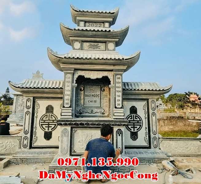 Đắk Lắk Mẫu khu lăng mộ bằng đá đẹp bán tại Đắk Lắk - gia đình dòng họ-image-5