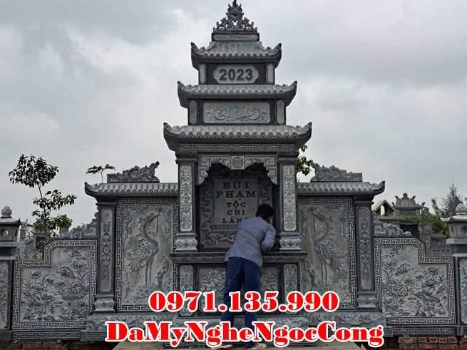 Đắk Lắk Mẫu khu lăng mộ bằng đá đẹp bán tại Đắk Lắk - gia đình dòng họ-image-2