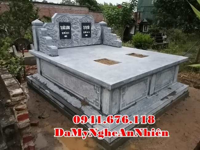 Vũng Tàu lắp đặt trọn gói mẫu mộ đá đẹp bán tại Vũng Tàu - mộ đôi đơn giản-image-5