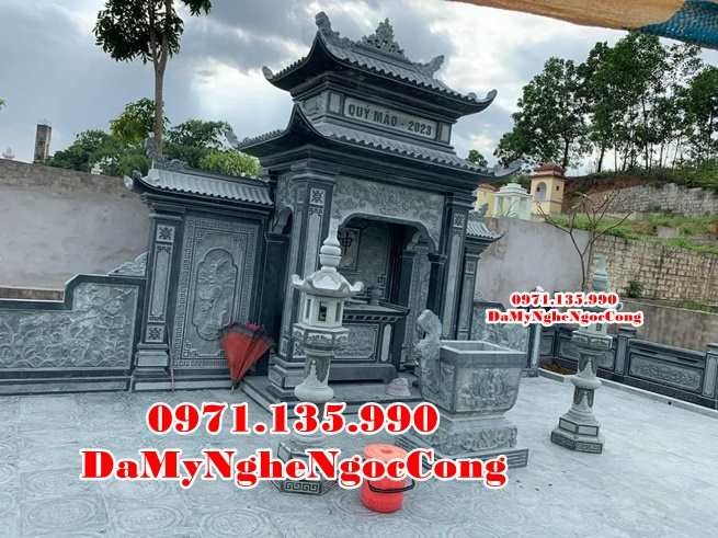 Kon Tum Mẫu lăng mộ đá quây đẹp bán tại Kon Tum - gia đình dòng họ-image-2