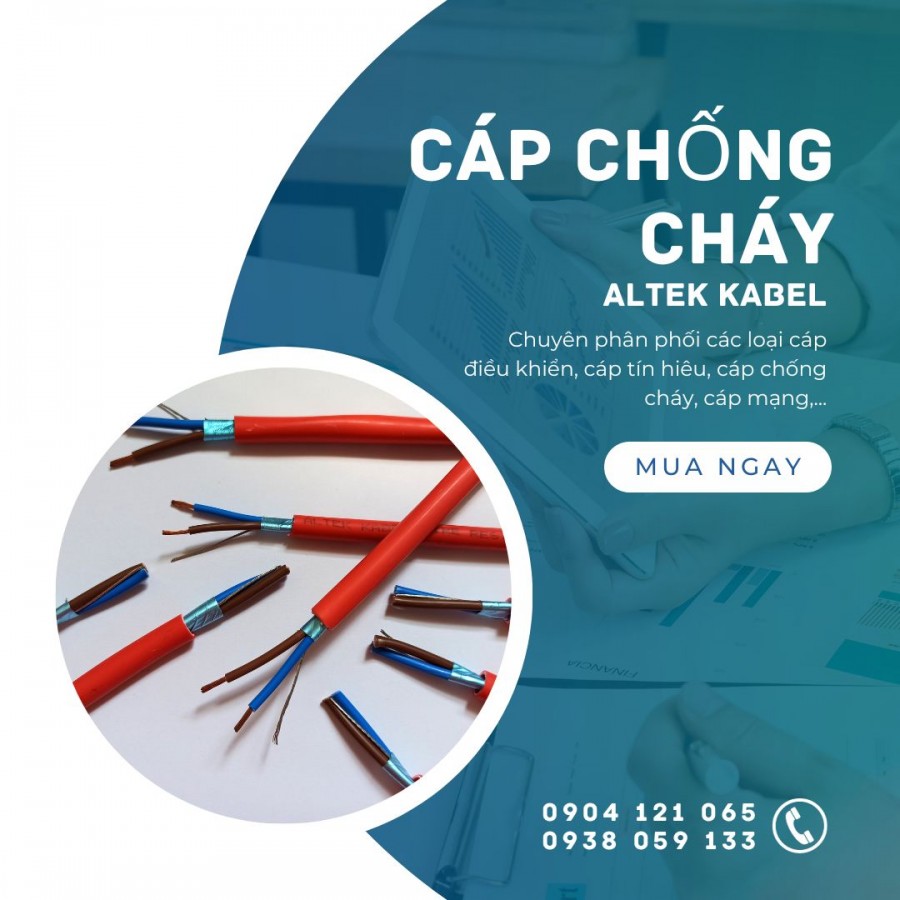 Cáp Chống Cháy Chống Nhiễu AL + E / vỏ bọc LSZH-image-5