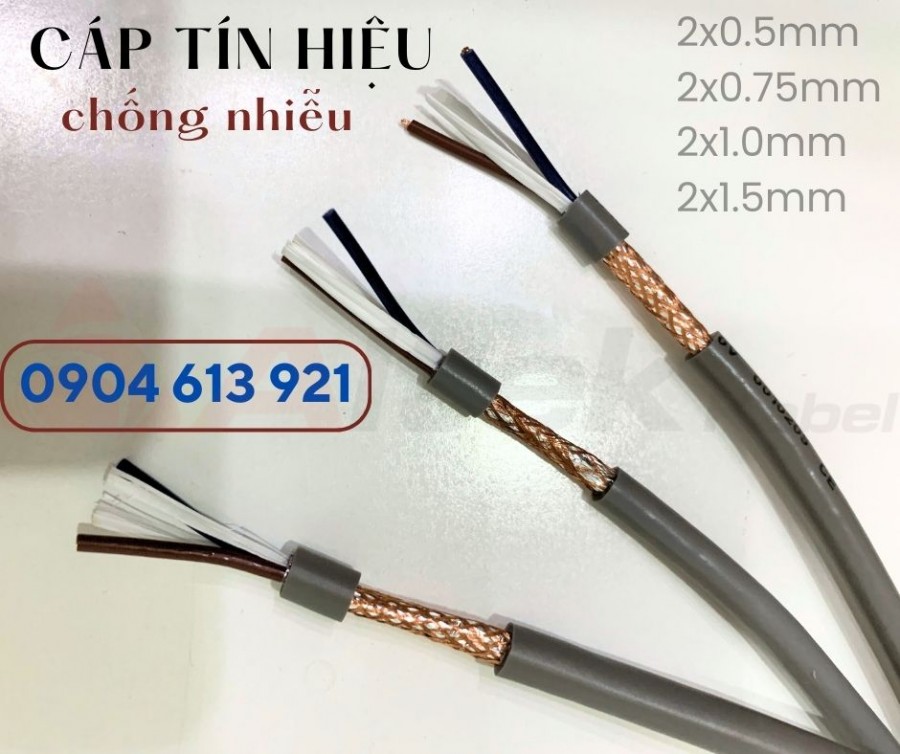 Cáp tín hiệu chống nhiễu 2 lõi 0.5mm-image-2