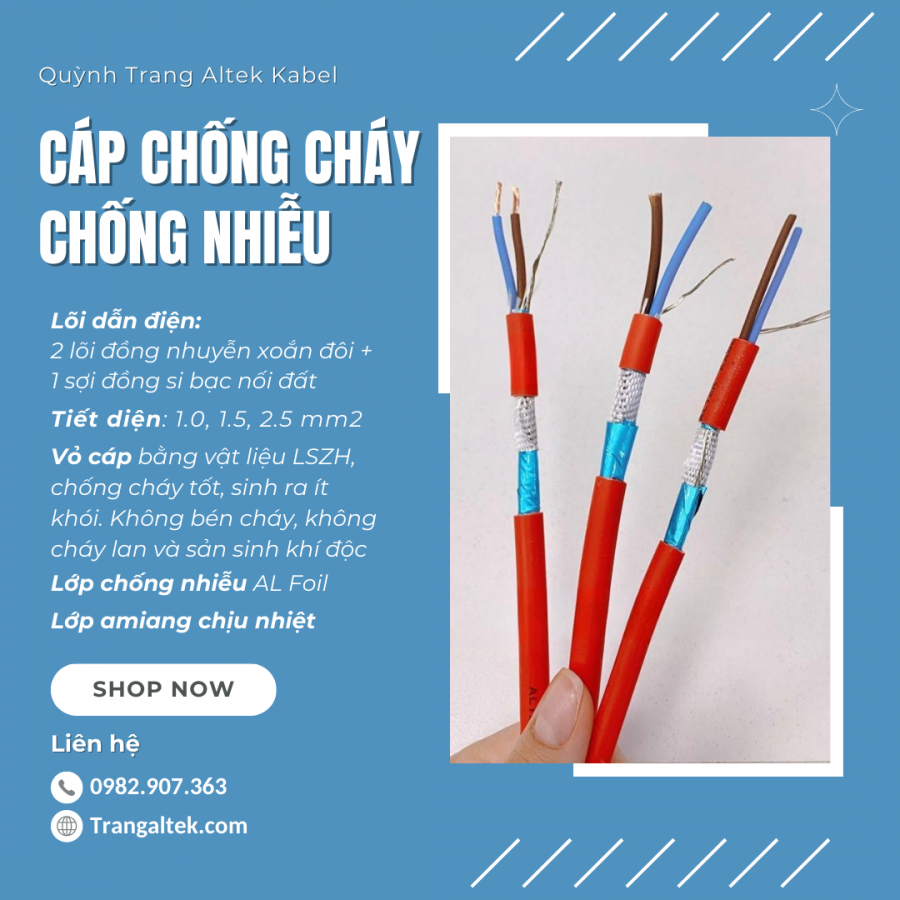 Cáp chống cháy 0.75mm² GFT Altek Kabel – Giải pháp an toàn cho hệ thống báo cháy-image-5