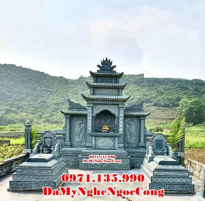 Bắc Kạn Mẫu khuôn viên lăng mộ đá xanh rêu đẹp bán tại Bắc Kạn - gia đình-image-5