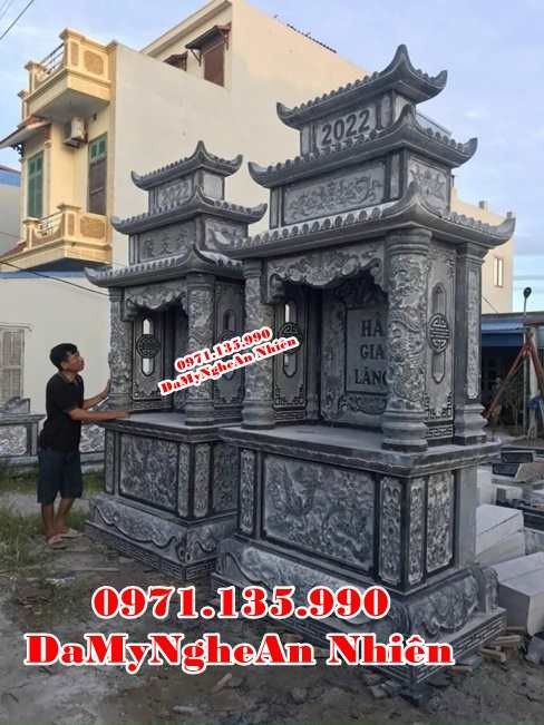 Gia Lai Mẫu lăng mộ đá phu thê đẹp bán tại Gia Lai - gia đình dòng họ-image-5