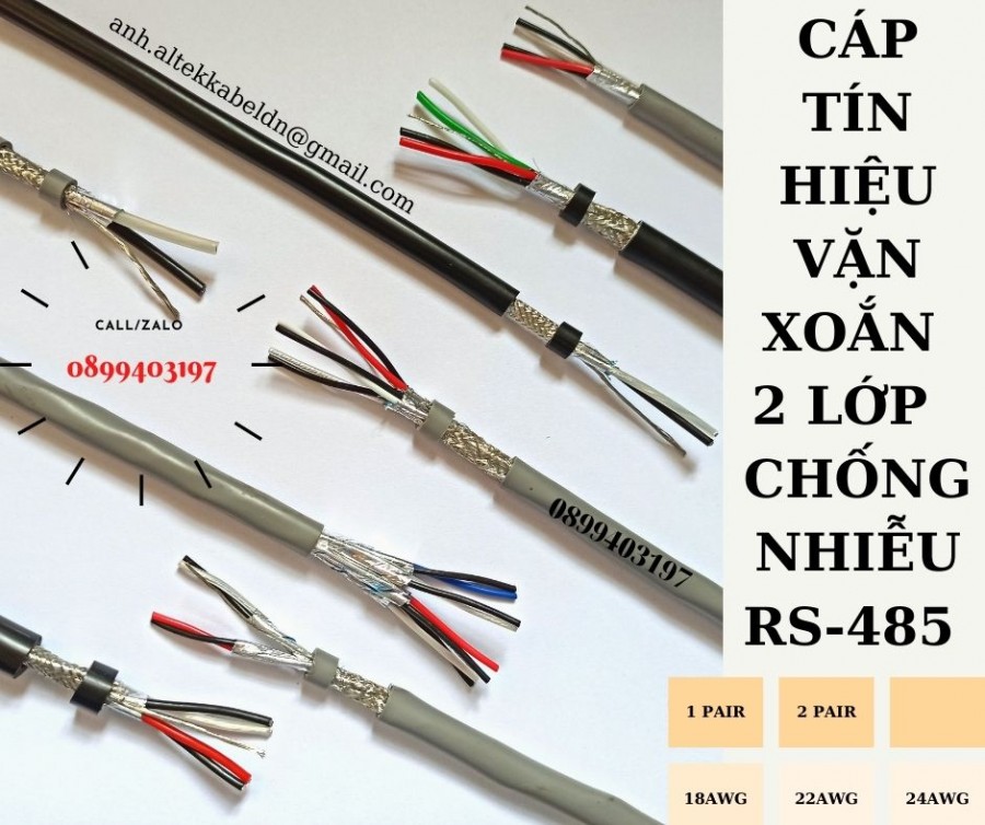 Cáp tín hiệu RS485 2 lớp chống nhiễu-image-2