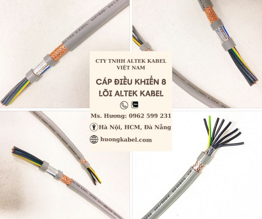 Cáp 8 lõi, Cáp điều khiển chống nhiễu giá tốt-image-3