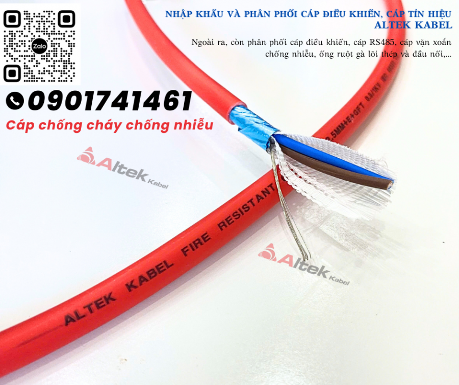 Cáp chống cháy chống nhiễu Altek Kabel có kiểm định chất lượng-image-3