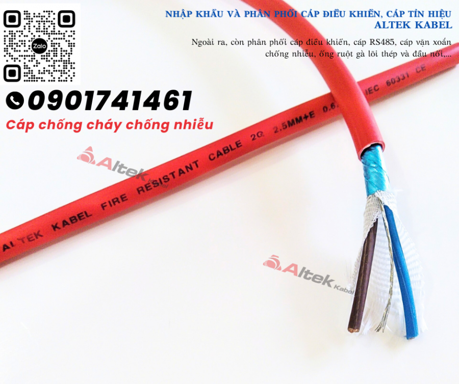 Cáp chống cháy chống nhiễu Altek Kabel có kiểm định chất lượng-image-5