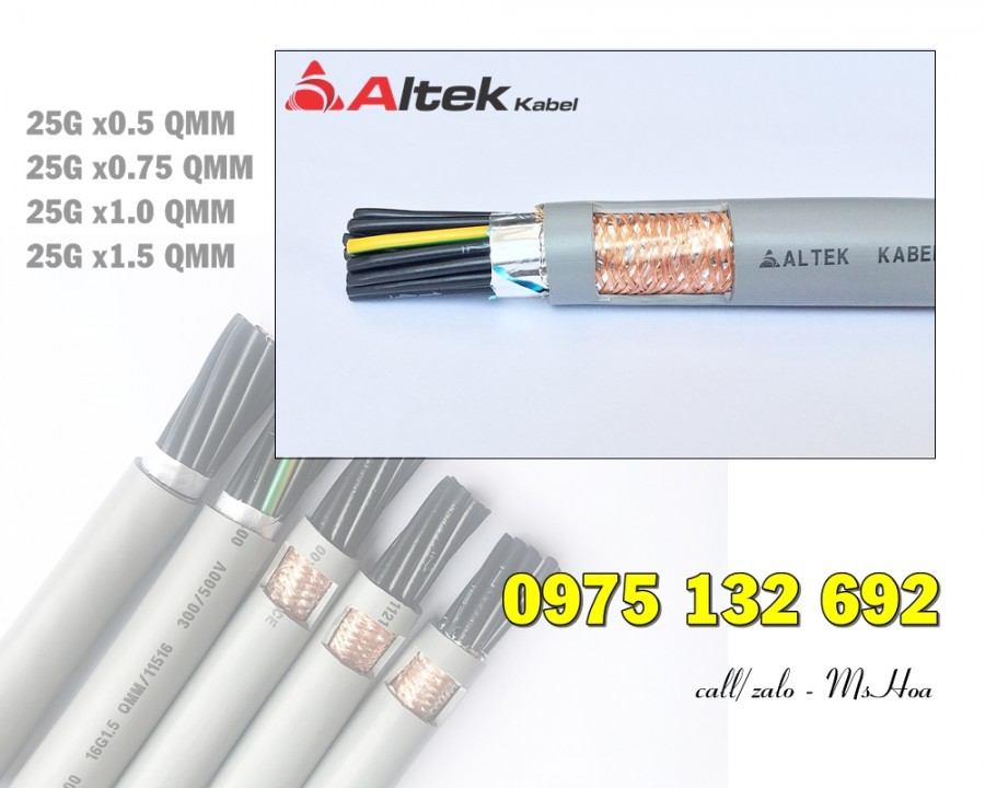 Cáp tín hiệu điều khiển 25x1.0, cáp 25 lõi Altek Kabel-image-2