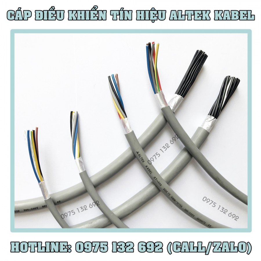 Cáp điều khiển cu/pvc/pvc 12x1.5, cáp tín hiệu 12x1.5 Altek Kabel-image-5