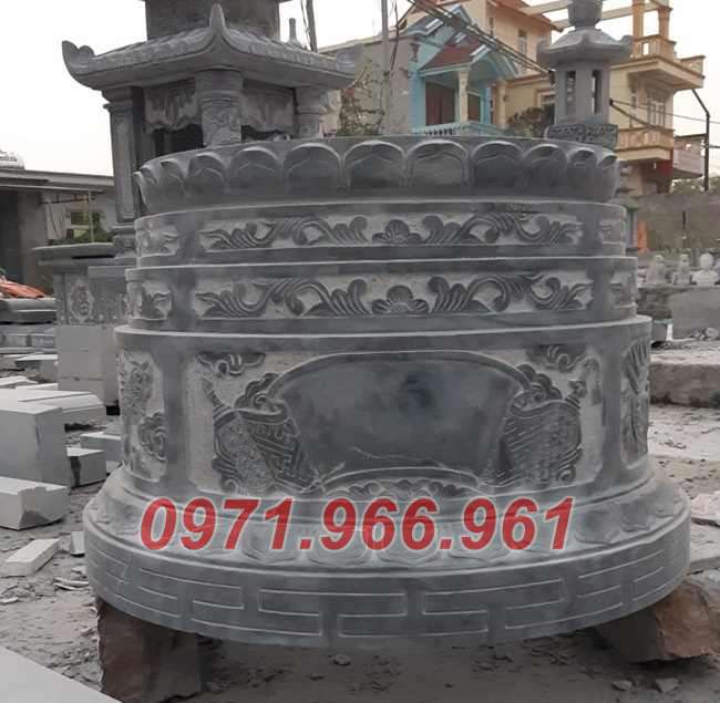 mẫu mộ đá tự nhiên, đơn giản đẹp bán cần thơ – 1023 mộ đôi gia đình-image-3