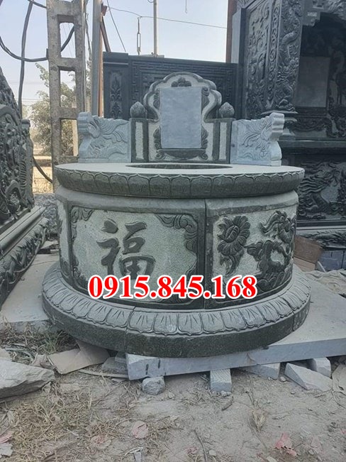 mẫu mộ đá xanh đẹp bán bình dương, mộ tam cấp đá tự nhiên 799-image-3