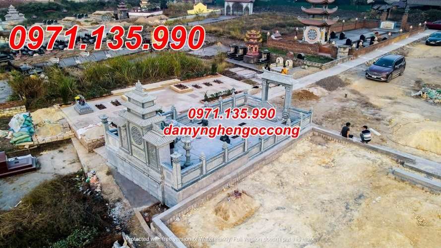 Trà Vinh Bán mẫu nghĩa trang đá chạm điêu khắc đẹp tại Trà Vinh - lăng mộ bằng đ-image-2