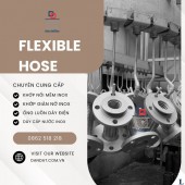Khớp nối mềm inox hệ thống máy nén khí, khớp nối mềm mặt bích, khớp chống rung