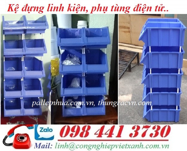 Kệ dựng linh kiện điện tử, kệ nhựa phụ tùng, khây nhựa linh kiện, khây nhựa kệ p-image-3