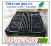 Pallet nhựa màu đen 1300x1100x120mm, pallet nhựa 1300x1100x120mm