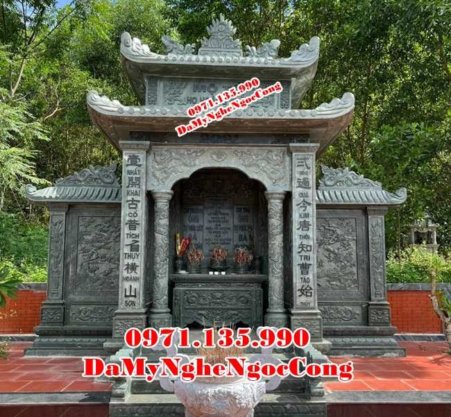 Bình Dương Hình Ảnh Bán mẫu nghĩa trang lăng mộ gia tộc đá đẹp tại Bình Dương-image-3