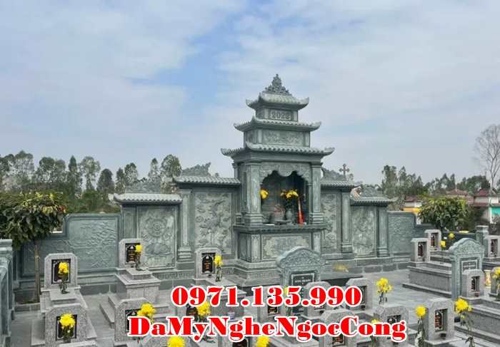 Tây Ninh Bán mẫu nghĩa trang lăng mộ gia tộc đá nguyên khối đẹp tại Tây Ninh-image-3