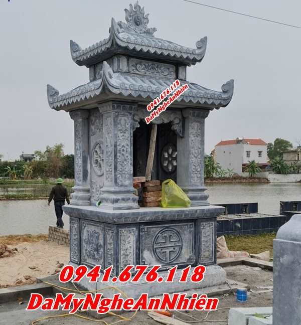 Trà Vinh Bán mẫu mộ đá đựng tro cốt xanh rêu đẹp bán tại Trà Vinh - thờ cốt-image-5