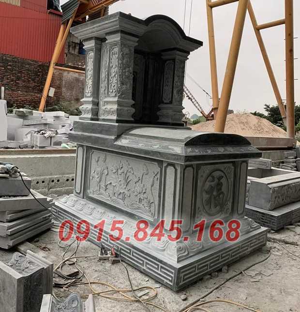 55 mẫu mộ đá hung hoả địa táng bán quảng nam, mộ đơn giản đá xanh-image-3