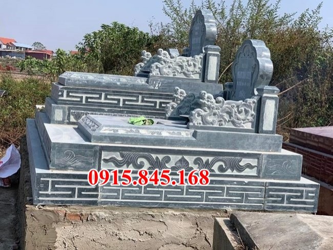 mẫu mộ đá xanh đẹp bán đắk lắk, mộ đơn giản đá trắng 3473-image-2