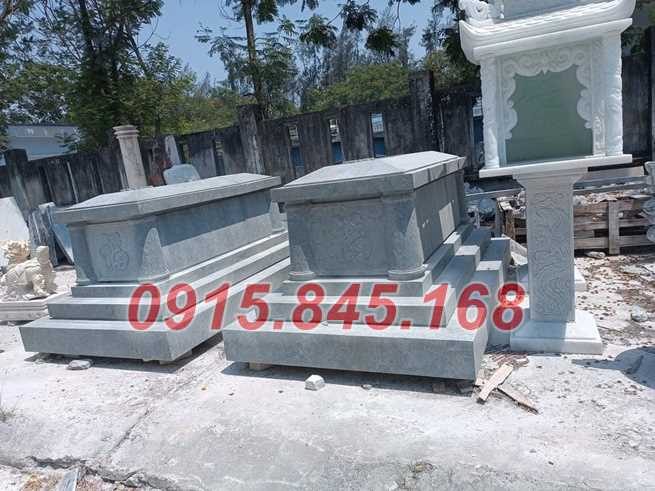 mẫu mộ đá xanh đẹp bán đắk lắk, mộ đơn giản đá trắng 3473-image-3