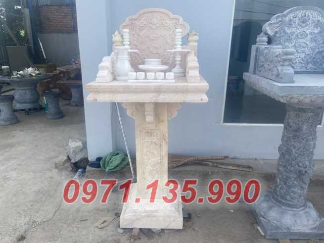 Ninh Thuận mẫu bàn thờ thiên đá đẹp - mẫu miếu cây hương ngoài trời bằng đá bán-image-5