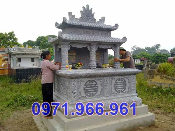 mẫu mộ đá đôi đơn giản đẹp bán cà mau, dòng họ 767-image-3