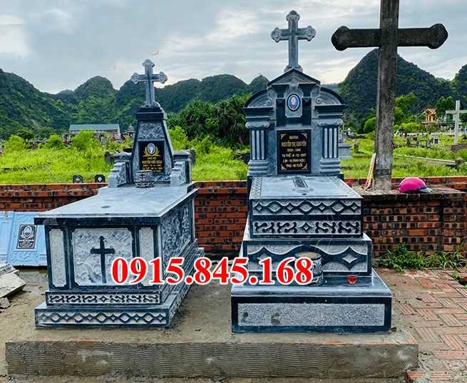 mẫu mộ đá đơn giản đẹp bán bình phước, mộ đá xanh giá rẻ 453-image-3