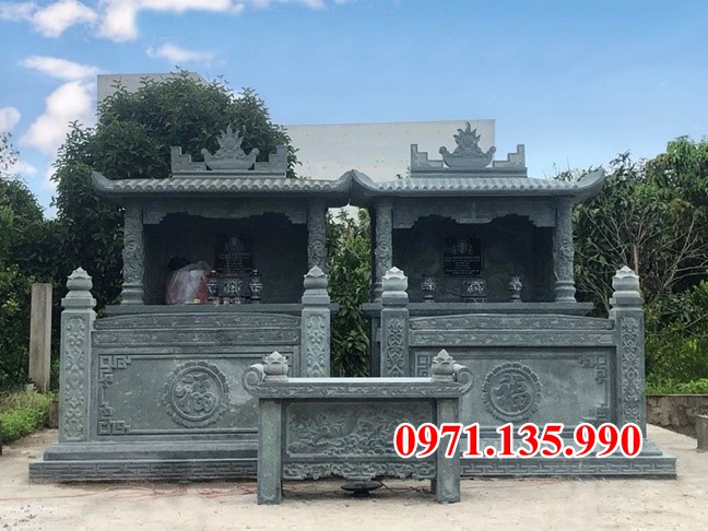 Cà Mau mẫu mộ đá đẹp - Mẫu mộ đôi bằng đá đẹp bán tại Cà Mau - Cà Mau mẫu mộ đá-image-3