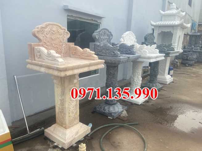 Khánh Hoà mẫu bàn thờ thiên đá đẹp - mẫu miếu cây hương ngoài trời bằng đá bán K-image-3