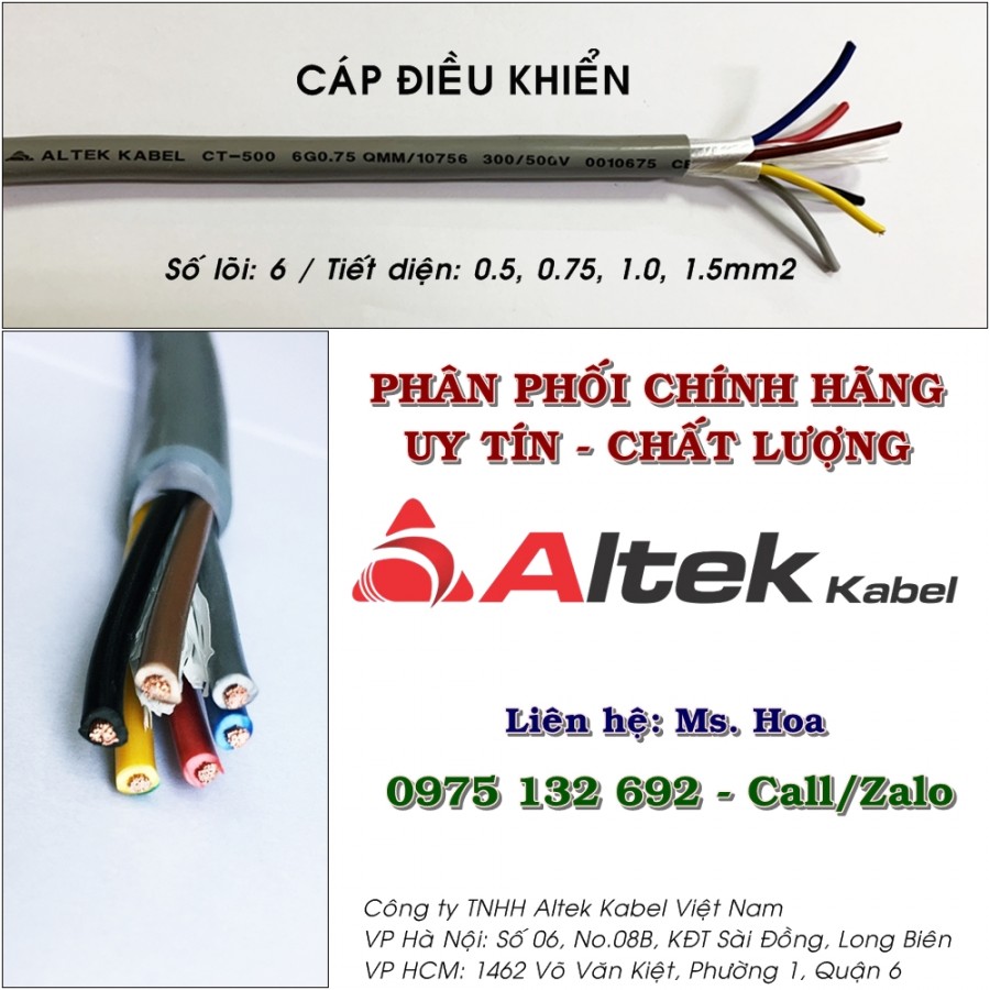 Cáp điều khiển 6 lõi 6x0.5, 6x0.75, 6x1.0, 6x1.5 hàng nhập khẩu giá bình dân-image-5