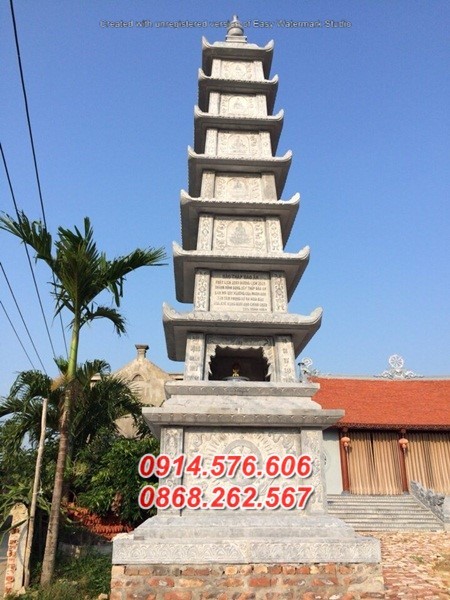 15 mộ tháp đá để thờ hũ tro cốt đẹp bán bến tre, đựng hũ lọ bình tiểu quá-image-5