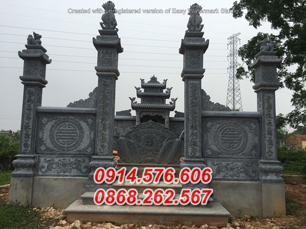 mẫu tường bao hàng rào đá xanh đẹp bán bà rịa vũng tàu, nhà mồ đìn-image-5