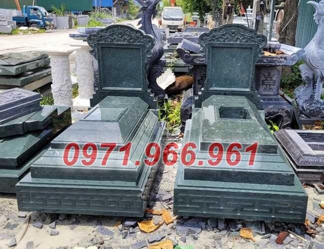 mẫu mộ đá đôi xanh đá đôi nhà mồ bán quảng ngãi, ông bà bố mẹ 235-image-5