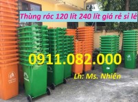 Cung cấp thùng rác 120 lít 240 lít 660 lít giá rẻ tại bình dương- Thùng rác nhựa