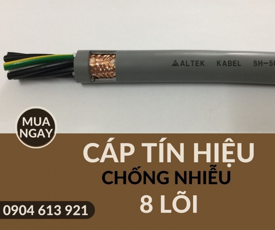 Cáp điều khiển, cáp tín hiệu chống nhiễu 8 lõi 0.5/0.7/51.01/.5mm-image-2