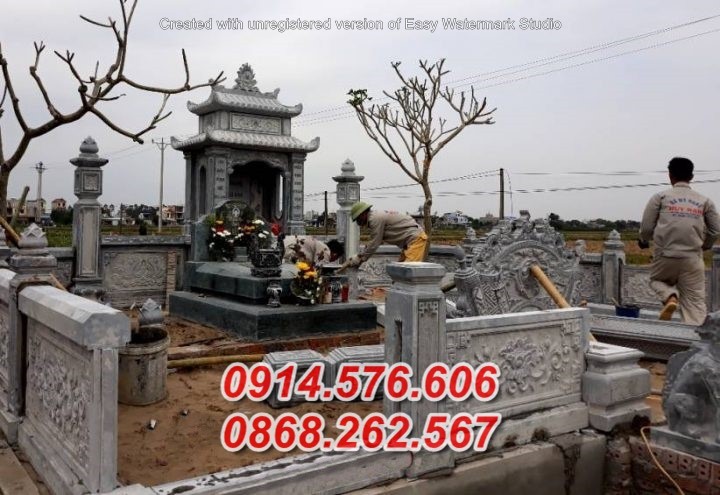 038 mẫu nhà mồ đá tự nhiên đẹp bán quảng ngãi, mộ để thờ lưu tro cốt-image-2